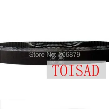 

Free Shipping HTD306-3M Teeth 103 Width 25mm Length 306mm HTD3M 306 3M Rubber Timing Transmission Belt