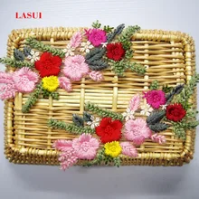 LASUI 11*23 см = 2 шт. новые продукты Красивая хлопковая Вышивка Кружева Аппликация 3D Цветы для швейные принадлежности рукоделие 0196