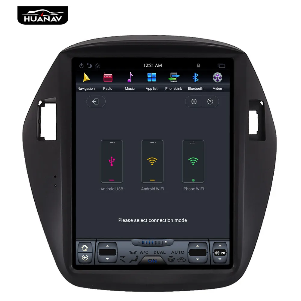 Excellent Tesla styel Car DVD player GPS navigation for Hyundai IX35 Tucson 2009-2016 Car radio player multimedia Auto stereo head unit 5