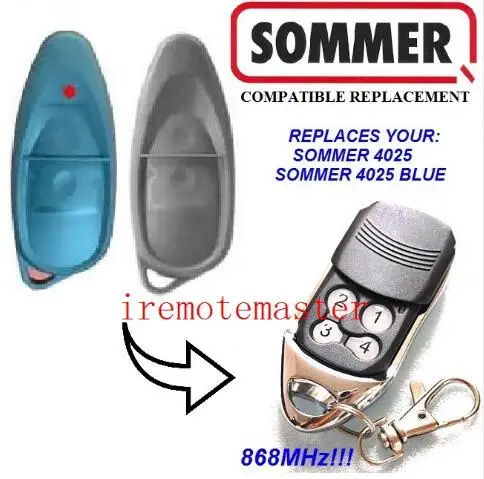 

FOR SOMMER 4025 SOMMER 4025 BLUE remote control 868MHZ free shipping