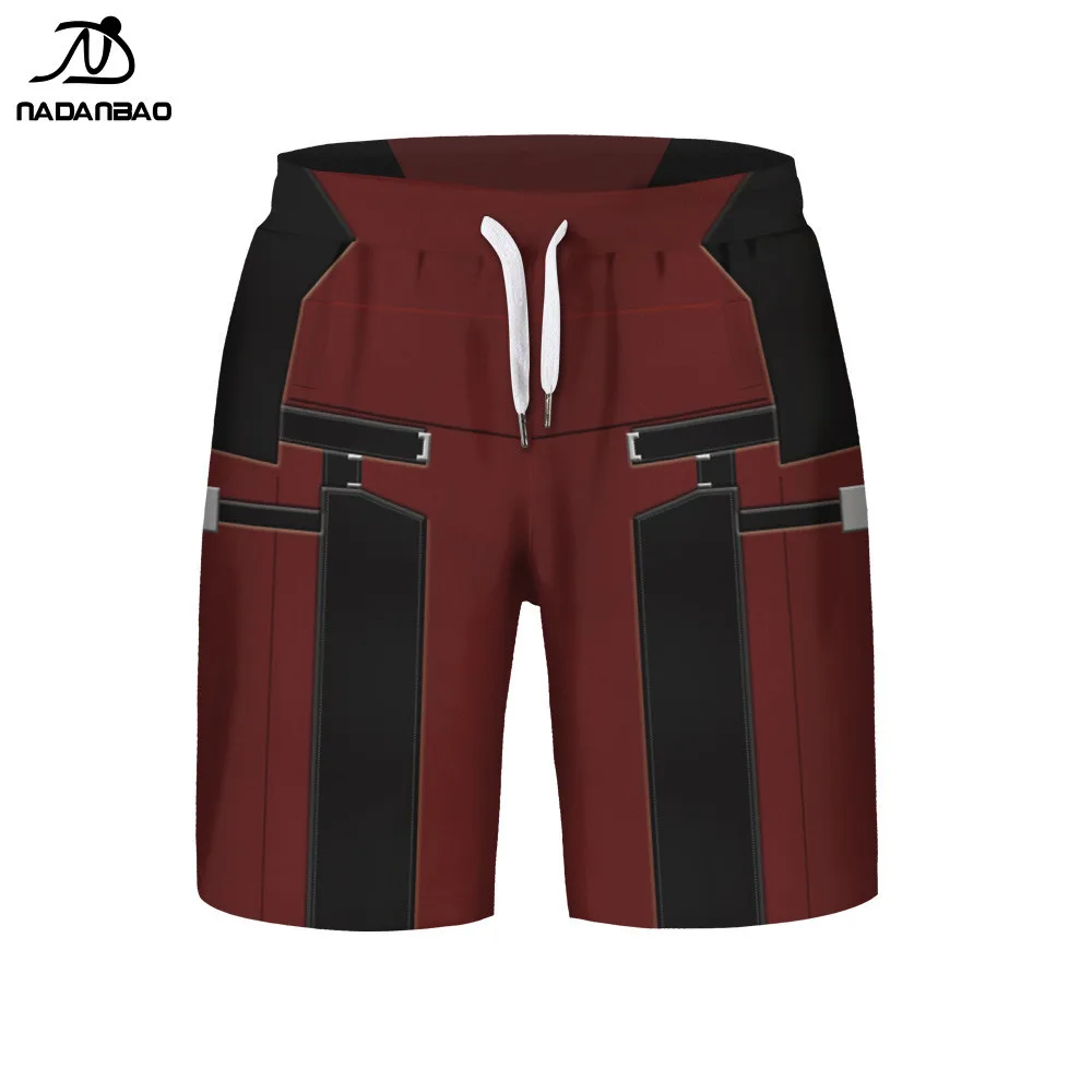 

NADANBAO 2019 Best Selling Marvel Super Hero Deadpool Suits Printed Men Summer Casual shorts Surf Shorts For Men Beach Shorts
