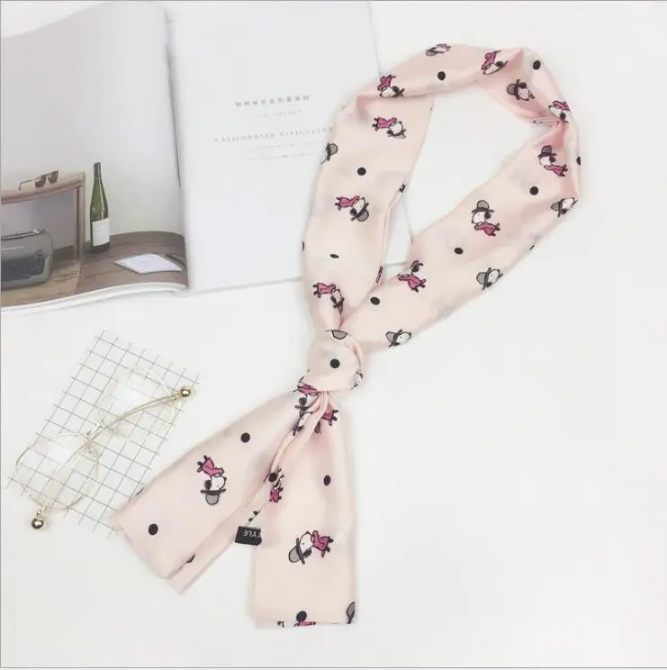 Женский шарф на шею Foulard модный двусторонний платок с принтом 4 сезона длинная