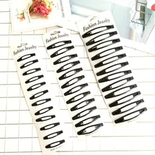 12 шт./упак. Новые простые черные Заколки для волос для девочек заколки BB Заколки ободки для Для женщин заколки для волос аксессуары для волос