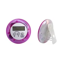 Round Magnetic LCD Digital Kitchen Countdown Timer Alarm White Kitchen Timer Practical Cooking Timer Alarm Clock jd0872