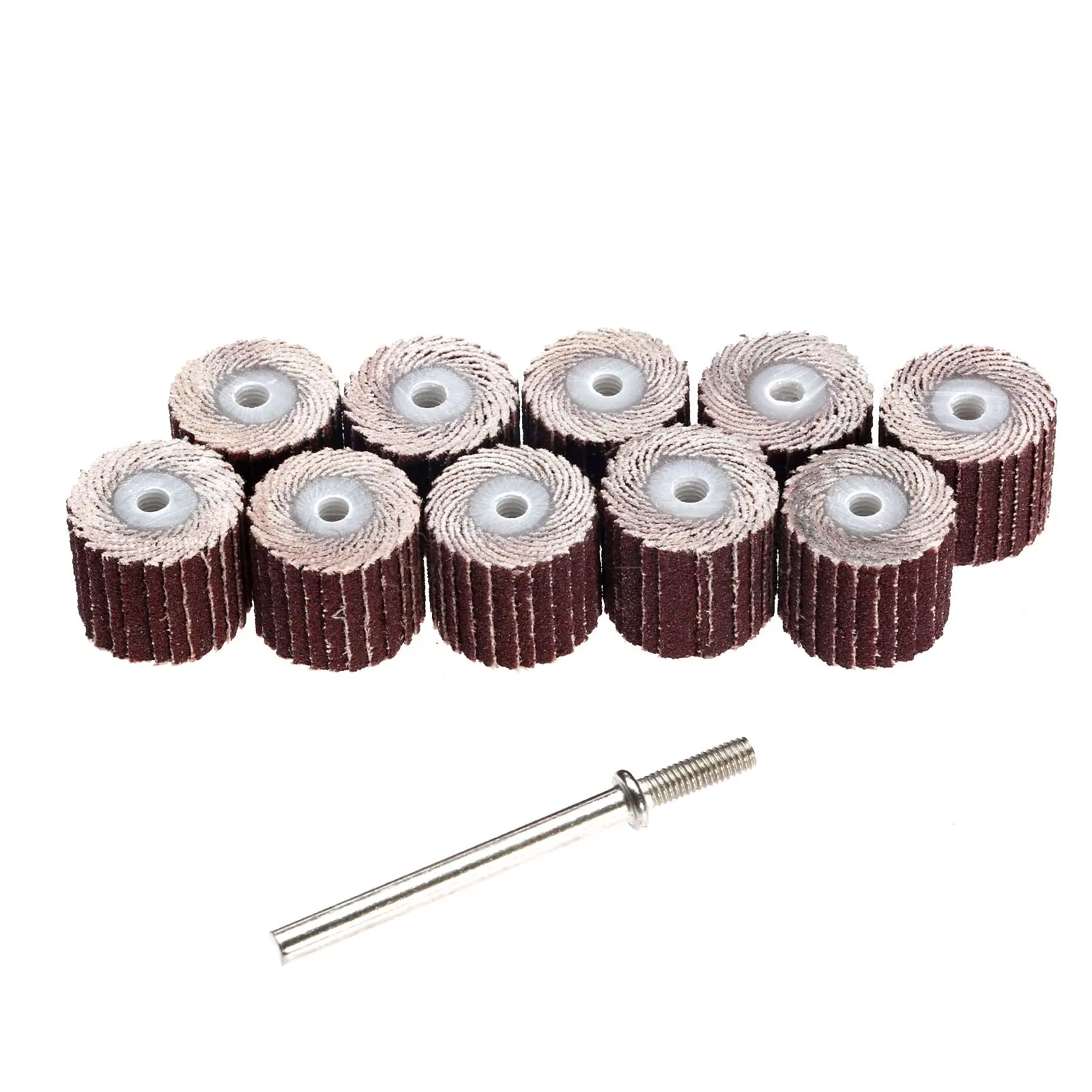10pcs Hot Sale 240 Grit Brush Grinding Tool Flap Wheels Brush Sanding