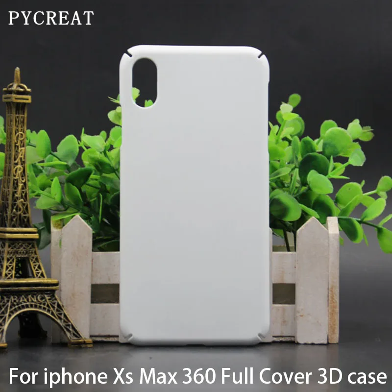 

For iPhone XS MAX 6.5" 3D 360 Degree Full Cover 3D Sublimation Case Coque Blank Sublimation Cover DIY Printed Heat Transfer Case