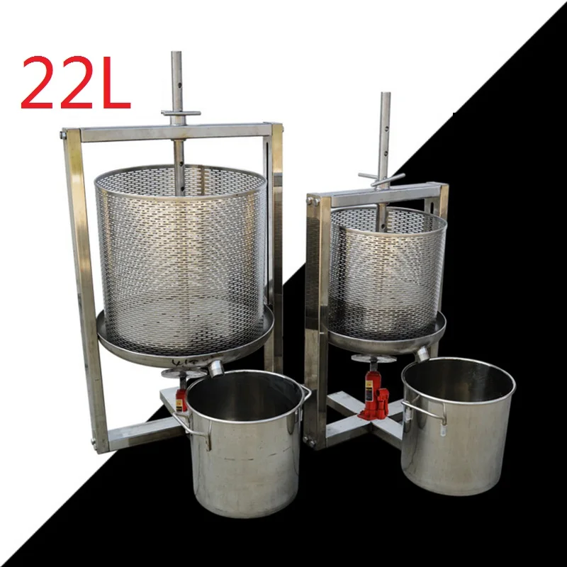 

22L fruit stemming machine Grape juice machine Hydraulic grape crusher grape press stemming and smashing machine