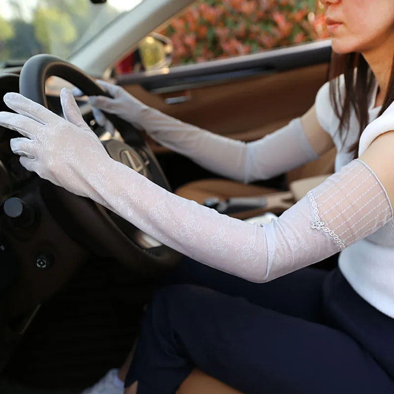 1 пара длинный палец локоть солнцезащитные перчатки опера Выходные туфли на выпускной бал перчатки в виде лап Для женщин пикантные Touch варежки водительские перчатки
