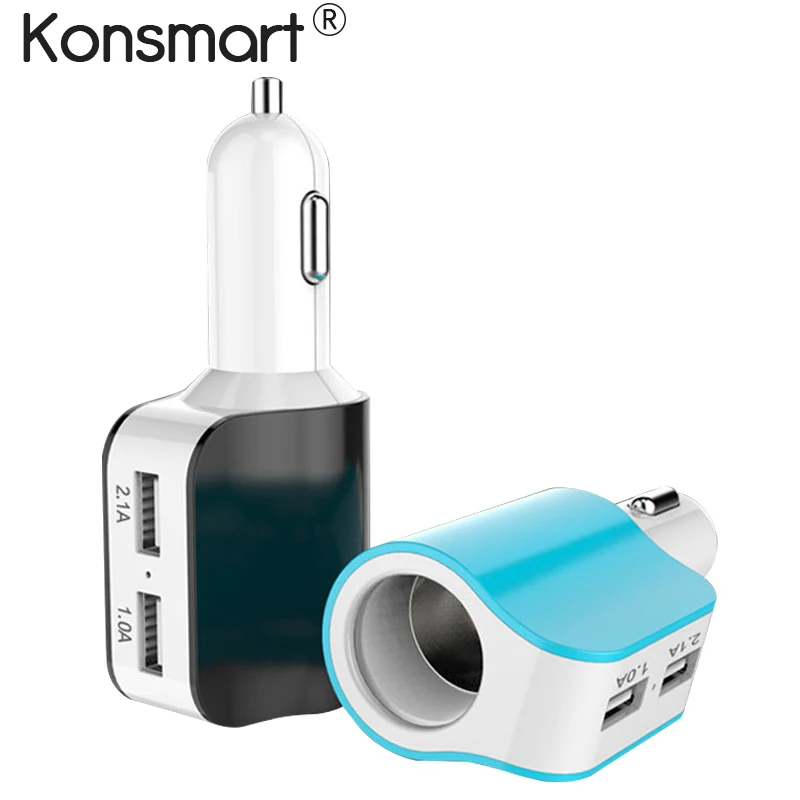 2.1A dual USB быстрая зарядка автомобильное зарядное устройство для iPhone samsung Xiaomi зарядное устройство Автомобильный usb-адаптер для iPad планшет телефон автомобильное зарядное устройство