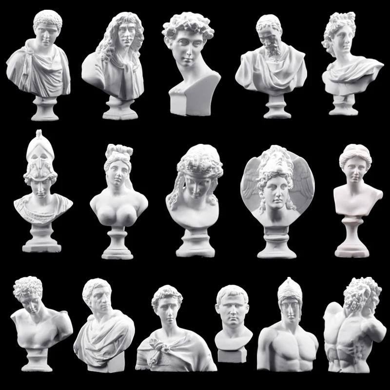 

Ancient Greek mythology David plaster sculpture candle silicone mold Athena cement home decoration Venus goddess clay soap mold