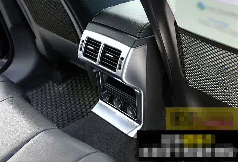 

For Jaguar F-Pace f pace X761 2016 2017 Car Accessories Styling ABS Chrome Rear Seat Air Conditioning Outlet Frame Cover