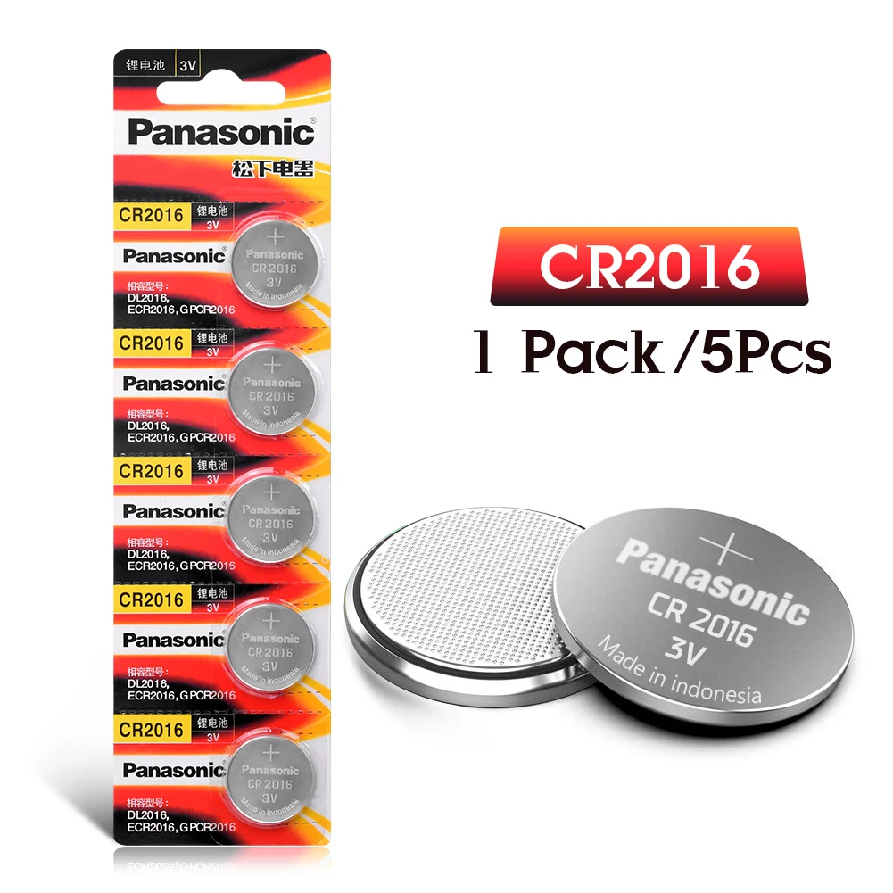 

5pcs original brand new battery for PANASONIC cr2016 3v button cell coin batteries for watch computer cr 2016 For Control Toy