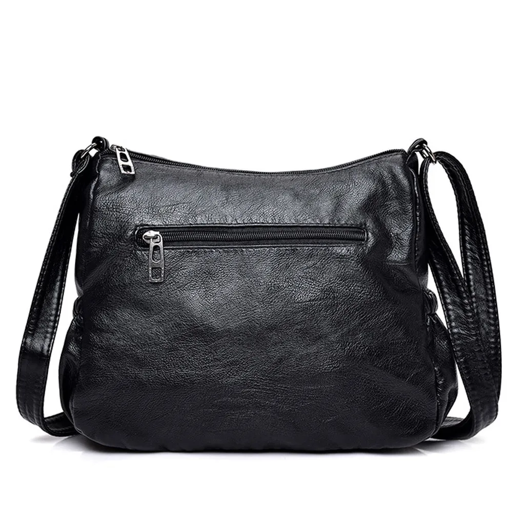Сумки из искусственной кожи, женская модная сумка-мессенджер, черная сумка-мессенджер, сумка на плечо, Повседневная дикая сумка на плечо,#517