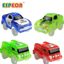 Espeon Electronics Car Flashing Lights Amazing Tracks Car LED Lights Glowing in the Dark Track Models Toys For Children Car Toy