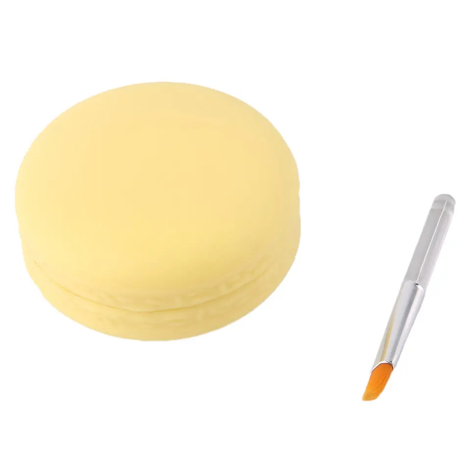 Macarons Lip Balm Round candy Natural Plant lip gloss Lipstick Fruit Embellish Lip Balm (4)