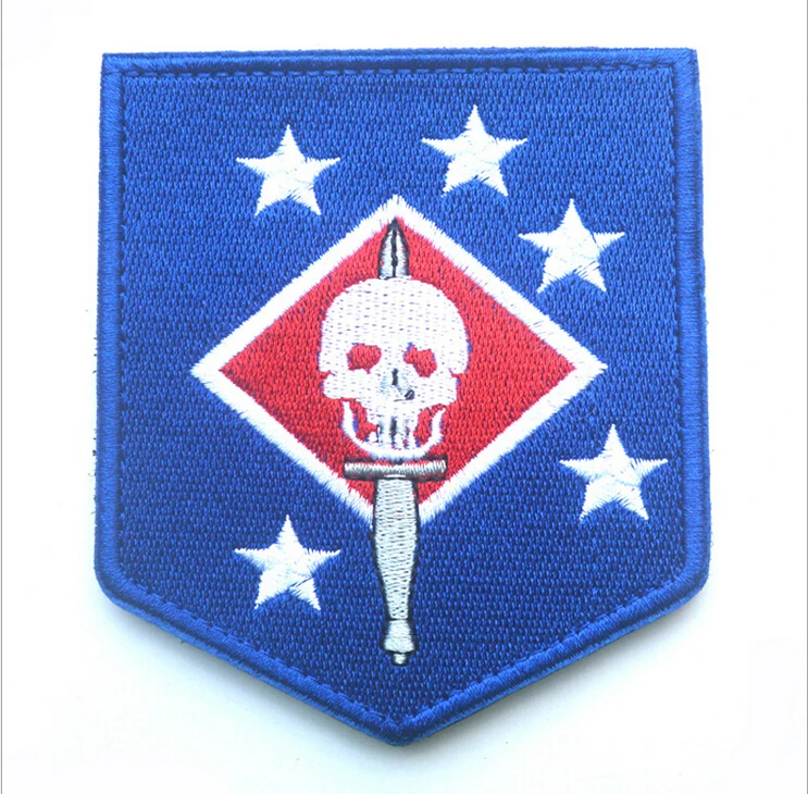10*8cm Marine Raider Amphibious Corps Thick Jaw Shield Military Patch