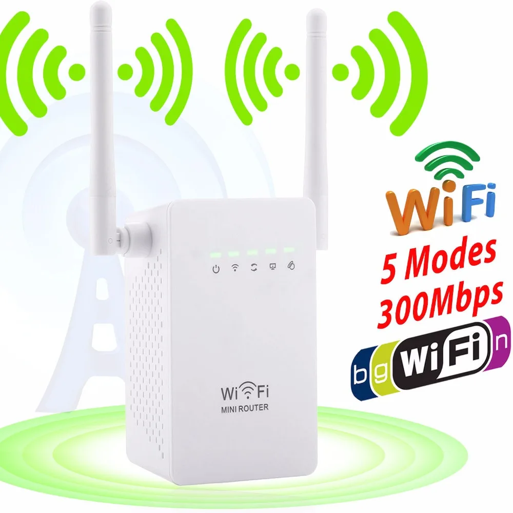 Wireless Wifi Router 802.11 b/g/n Network Mini Router Wi-fi 300Mbps Wifi Repeater Range Expander Signal Boosters WPS Encryption