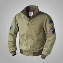 FURY misma réplica M41 tanque Bolsillo tipo parche chaqueta Vintage lana WW2 hombres militar abrigo ejército Otoño/ropa de calle de primavera 36-44 #