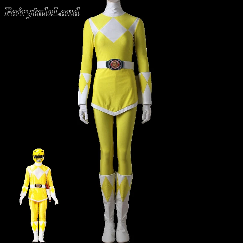 

Yellow Tiger Ranger cosplay costume adult Female Halloween costumes Rangers cosplay Zyuranger Yellow Ranger costume custom made