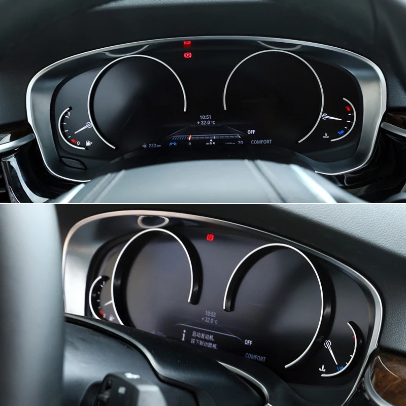 

Left Handle Car ! for BMW 5 series G30 2017 2018 ABS Accessories Interior Car Dashboard Display Trim Frame Moulding Trim 1pcs