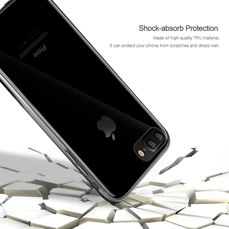Double Silicone Case For iphone 5 5S 6 7 8 plus 360 Protective Case tpu case for iphone X XR XS MAX Back cover front cover