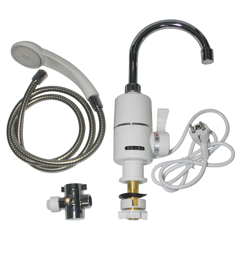 KBAYBO Electric Kitchen Water Heater Tap 3000WInstant Hot Water Faucet Heater Heating Faucet Tankless Instantaneous Water Heater