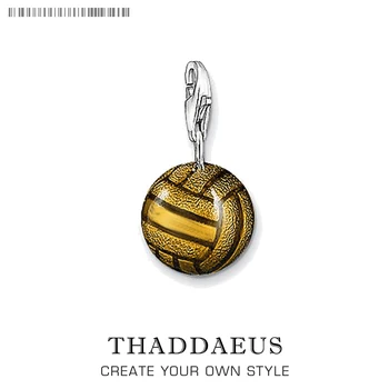 

Vintage Soccer Football Charm Thomas Style High Quality 925 Sterling Silver Bijoux For Women Bracelets Accessories Gift Jewelry