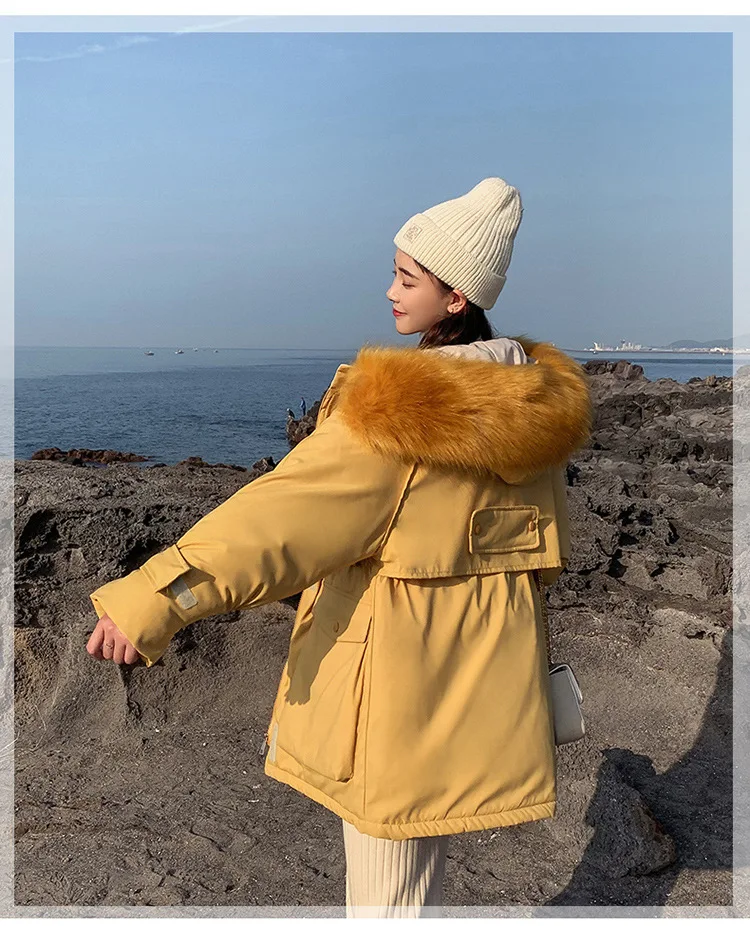 Hot sale Long sleeve Coat Winter Jackets long heavy hair brought down jacket winter with thick coats hooded winter jacket 8601