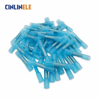 

500pcs BHT2 Insulated Heat Shrink Butt Wire Electrical Crimp Terminal Connector 16-14AWG 1.5-2.5mm BH-2