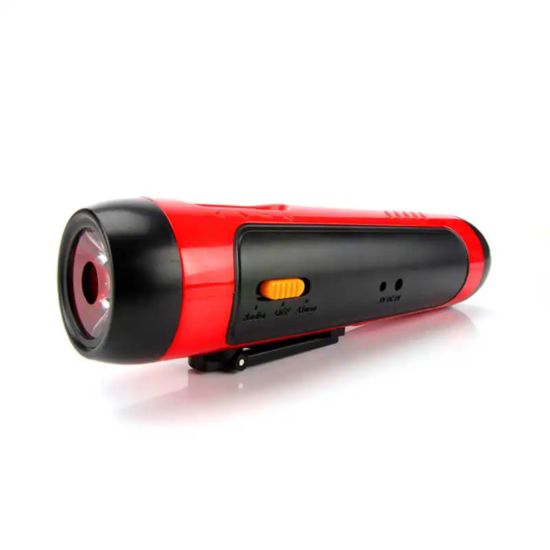 Alarm FM Radio Mobile Phone Charging Hand-operated Power Generat powerful led flashlight lampada led #4S8 (8)