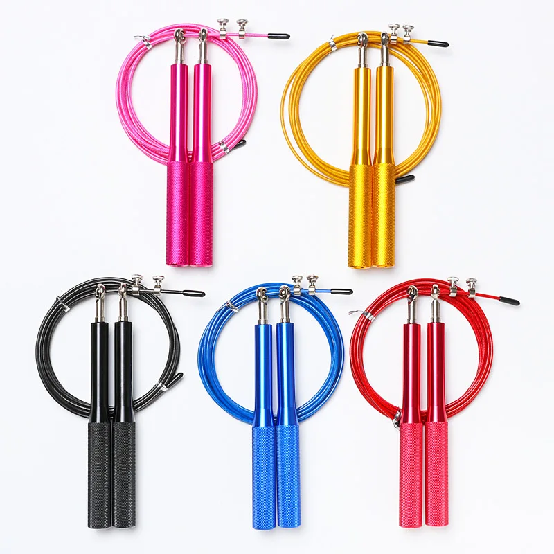 

Crossfit Skipping Rope Steel Adjustable Professional Fast Speed Jump Rope Indoor Outdoor Practice Aerobic Sports for Men Women