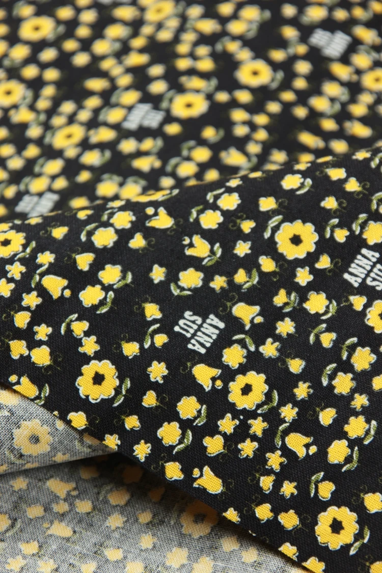 half meter cotton plain pulp fabric gilt flower pure cotton handmade DIY patchwork bag cloth B47