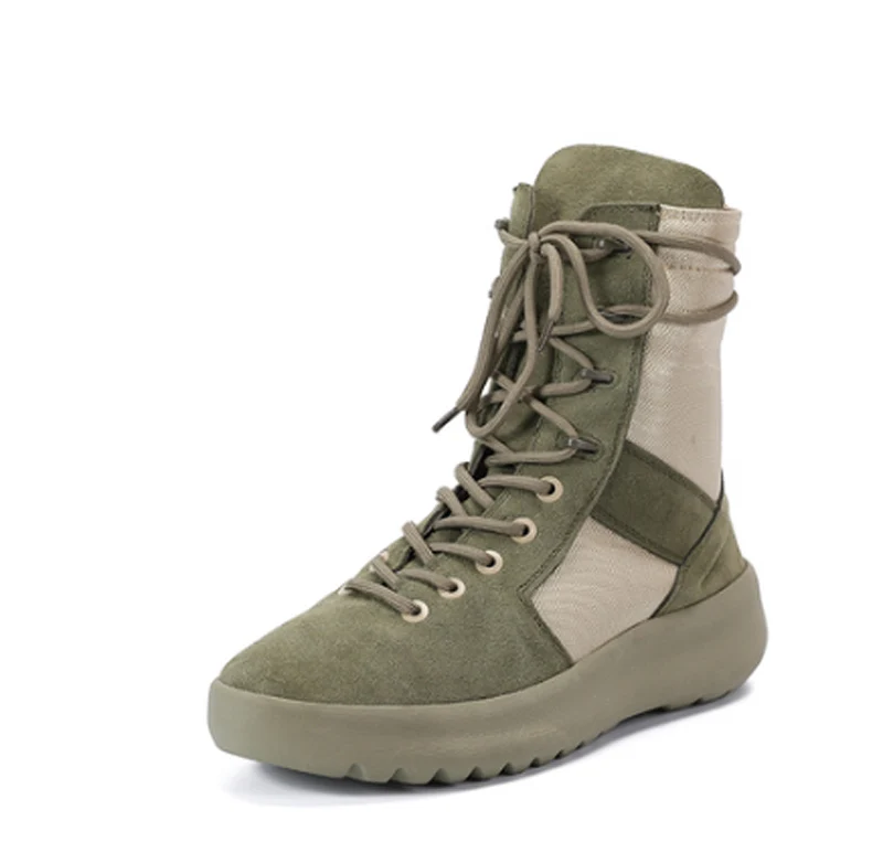 

Mens Handmade Yezus High top Hiking boots Luxury brand Kanye west Shoes