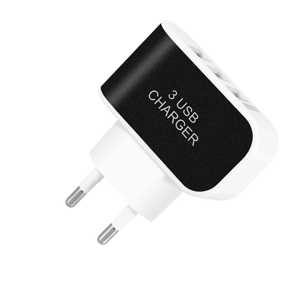 Универсальное многопортовое Зарядное устройство USB 3 порта дорожный настенный