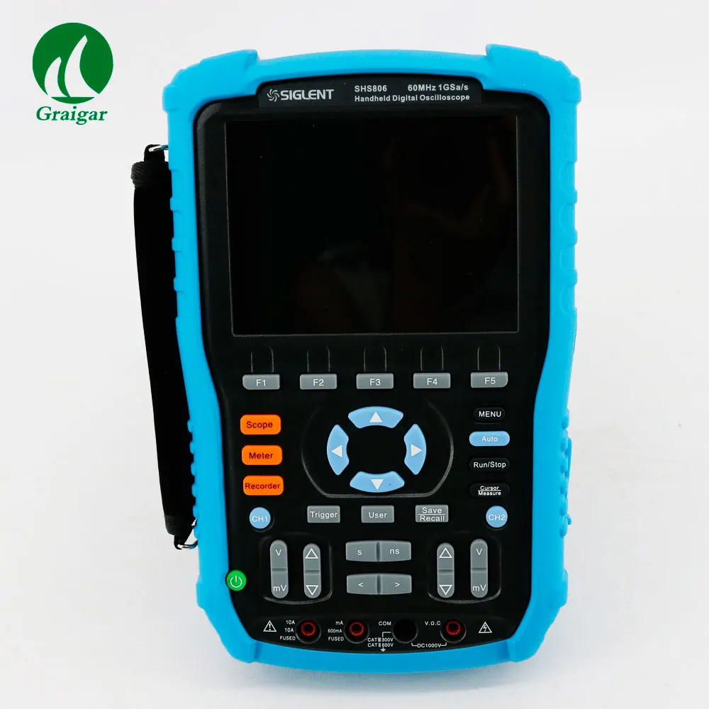 SIGLENT SHS806 Handheld Digital Oscilloscope 2Mpts Memory Depth 7M internal storage up to18 hours recording time