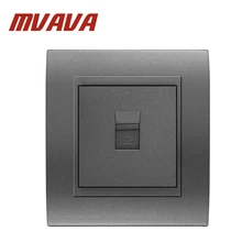 MVAVA телефонная розетка Роскошная декоративная панель пк один порт RJ11 тел настенная розетка