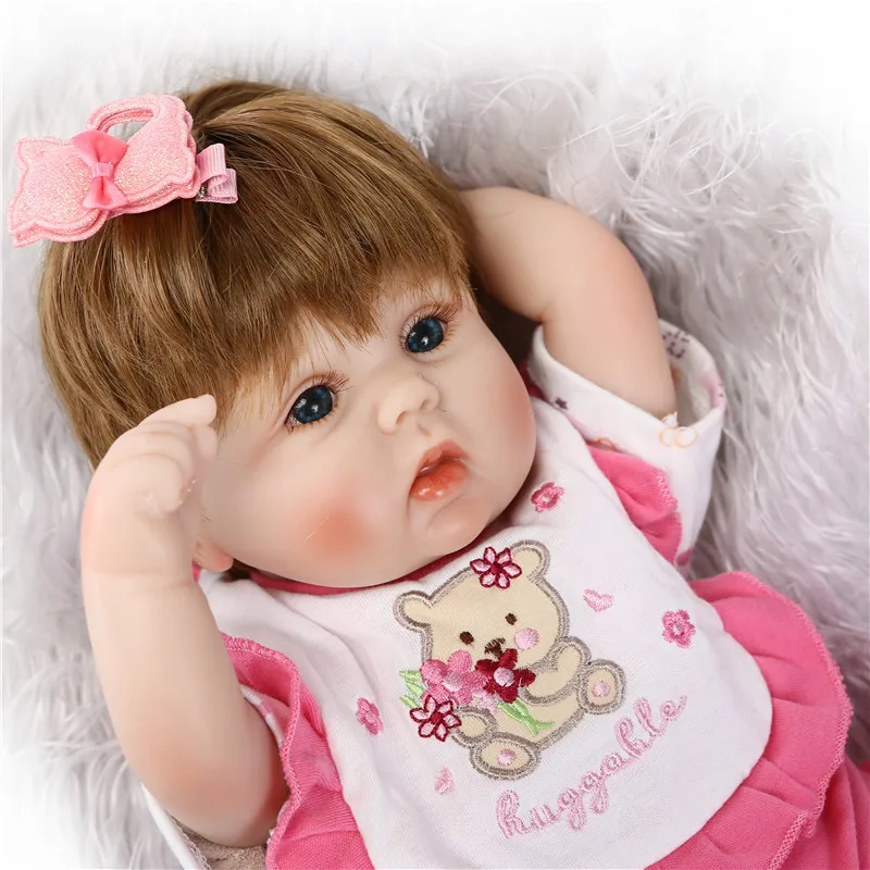 42 см мягкие средства ухода за кожей силиконовые Reborn Baby Doll игрушка для обувь девочек винил новорожденная девочка малыши куклы Детский