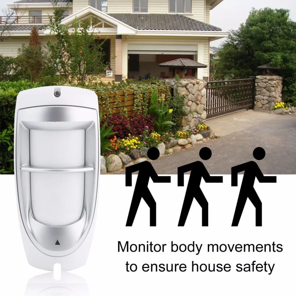 

LESHP IP45 Waterproof Pet Immunity Outdoor Digital Motion Dual PIR Detector 90 degree Dual Optical Filtering Sensor System White