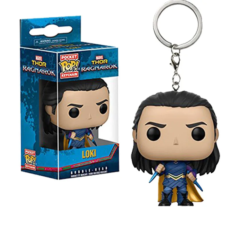 

FUNKO POP Pocket Pop Keychain Thor 3 Loki Action Figure Collection Model Toy Gift