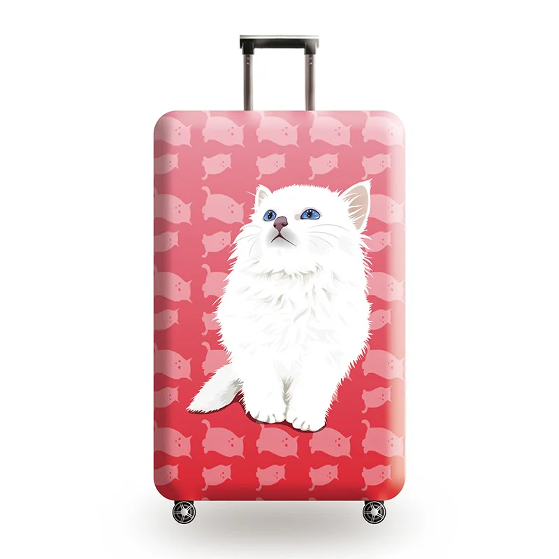 TLDGAGAS Чехол для багажа дорожный костюм Чехол защитный костюм для 18-32 размера милый рисунок кошки Чехол на колесиках пылезащитный чехол Аксессуары для путешествий