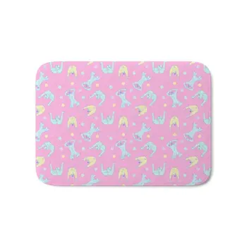 

ONE TWO THREE Bath Mat Mats Welcome Home Entrance Door Floor Flannel Rug