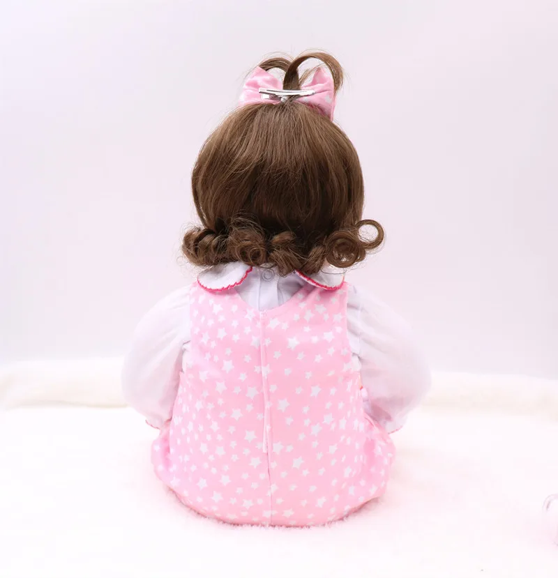 22 дюйма 55 см Реалистичная Детская кукла Bebe Reborn Младенцы силиконовая
