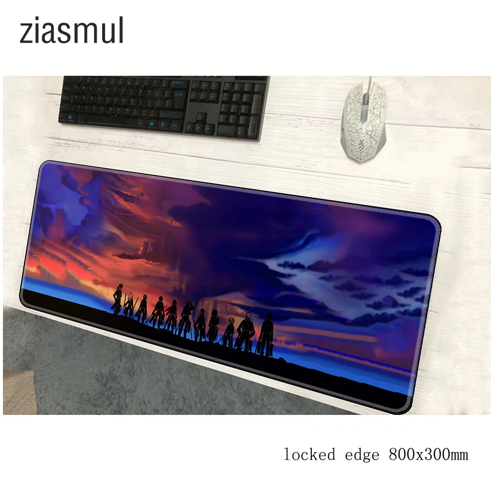 Коврик для мыши attack on titan padmouse 800x300 мм коврик notbook компьютерный HD Печать игровой