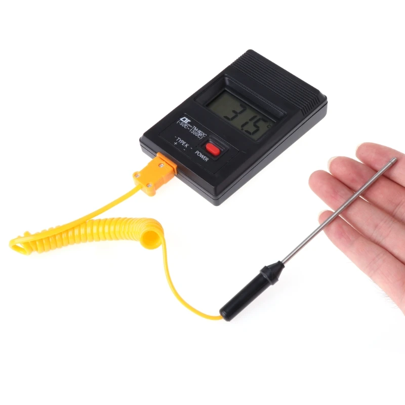 TM-902C K Тип Цифровой lcd термометр-50 до 1300 температура с термопарным датчиком