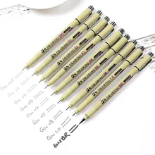 Pigma Micron Эскиз маркер ручка черный пигмент лайнер Neelde ручка для рисования эскизов письма крюк художественная ручка