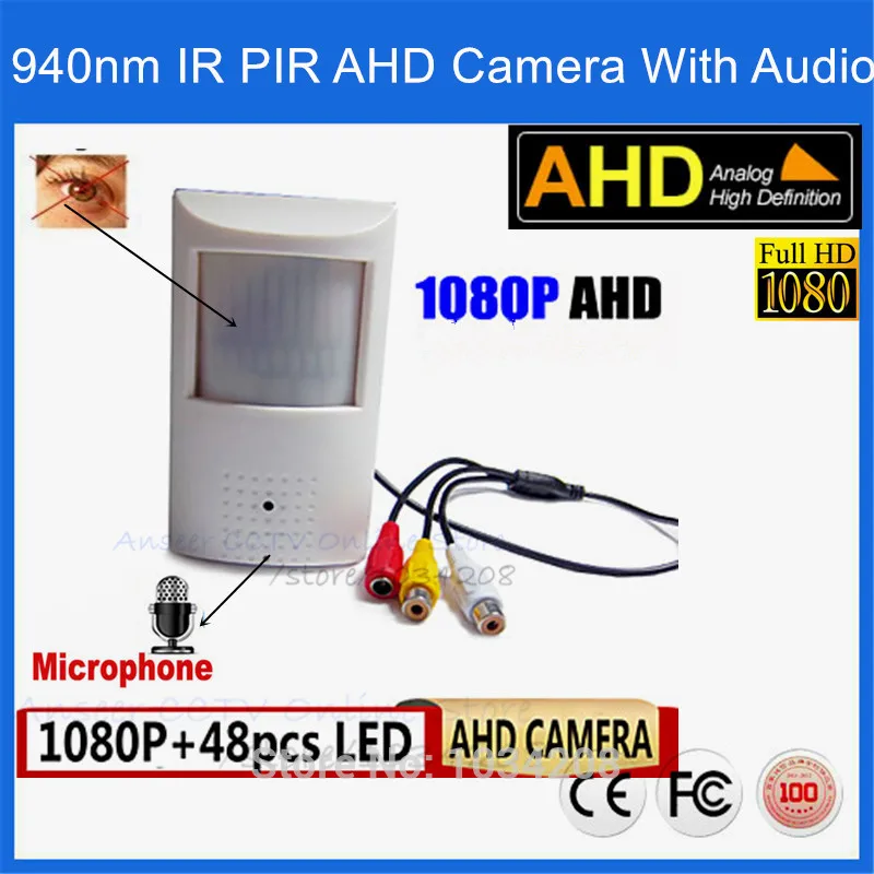 1080P Мини IR AHD Camera Ночное видение 48 шт 940nm инфракрасный 3 7 мм объектив 2 0
