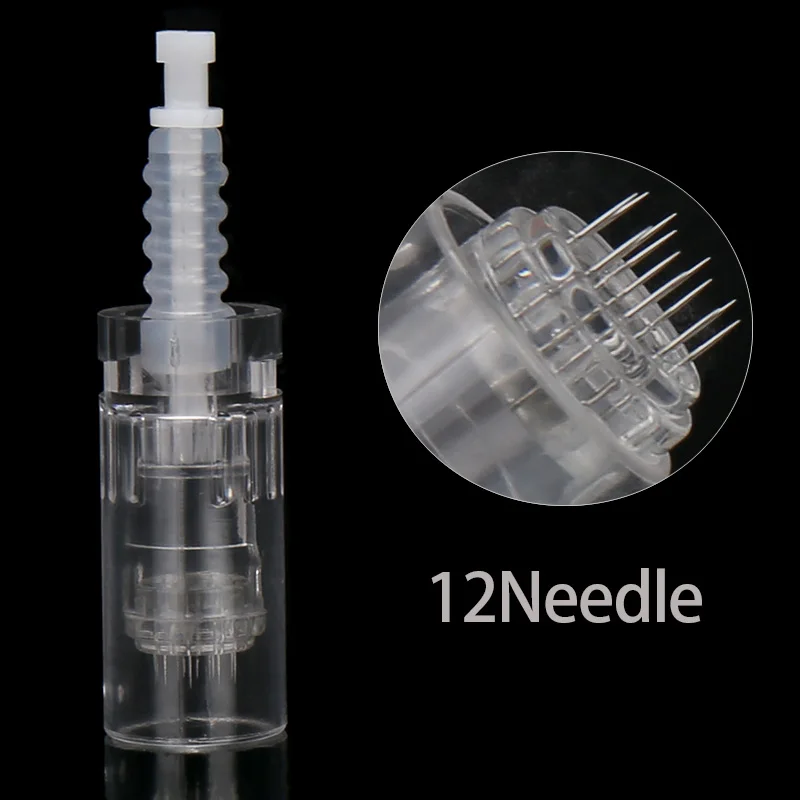 

50pcs 12pin Needles Cartridges for Electric Auto Micro Stamp Derma Pen MYM Needle Tip Bayonet Couplin