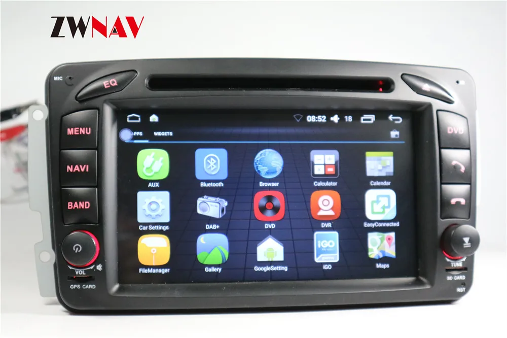 

Android 7.1 Car DVD Player GPS Navigation Head Unit For MERCEDES BENZ Vito Viano A W168 C W203 CLK C209 W209 G W463