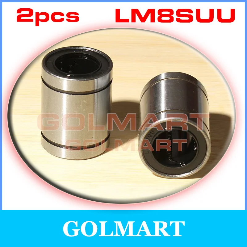 

2pcs Linear Bearings New Precision LM8SUU Bearing 8*15*17mm Linear Motion Bush Bushing for 8mm rail shaft