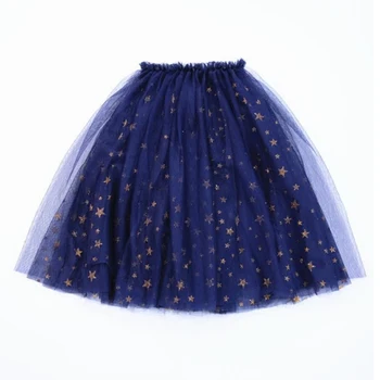 

Cut Little girls stars Skirts Toddler Pleated Mesh tutu Paillettes kid Mid-Calf skirt Pink Sequins skirts for girls Kid clothes